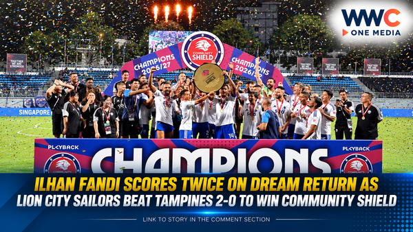 Ilhan Fandi Scores Twice on Dream Return as Lion City Sailors Beat Tampines 2-0 to Win Community Shield