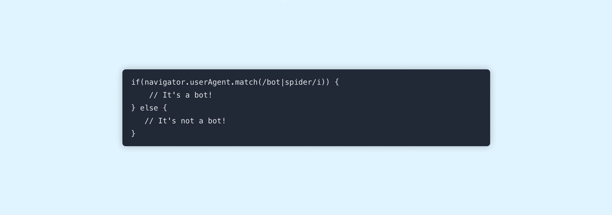 How to filter bot traffic