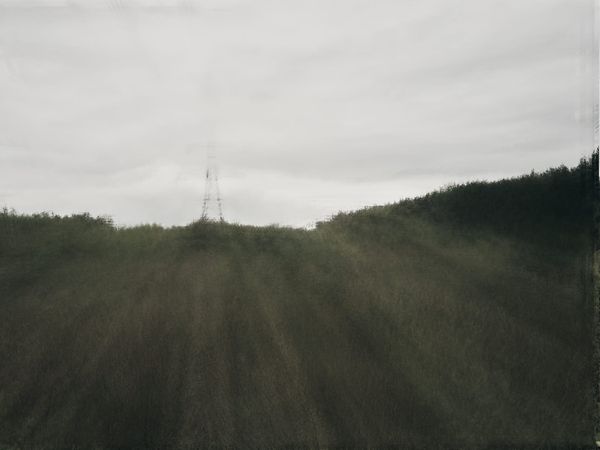 Abstract image of an electricity pylon