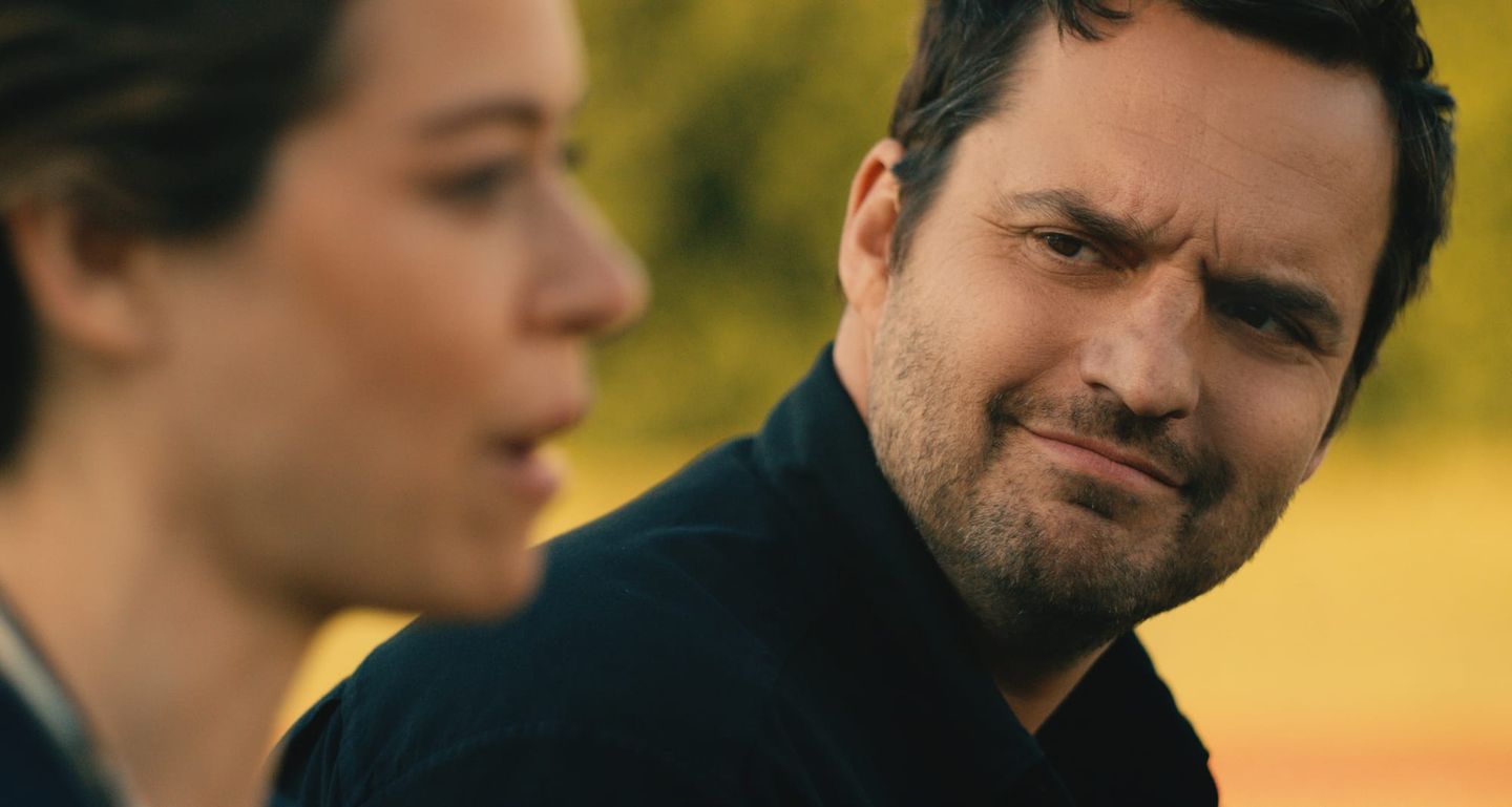 Tatiana Maslany and Jake Johnson in Maximum Pleasure Guaranteed