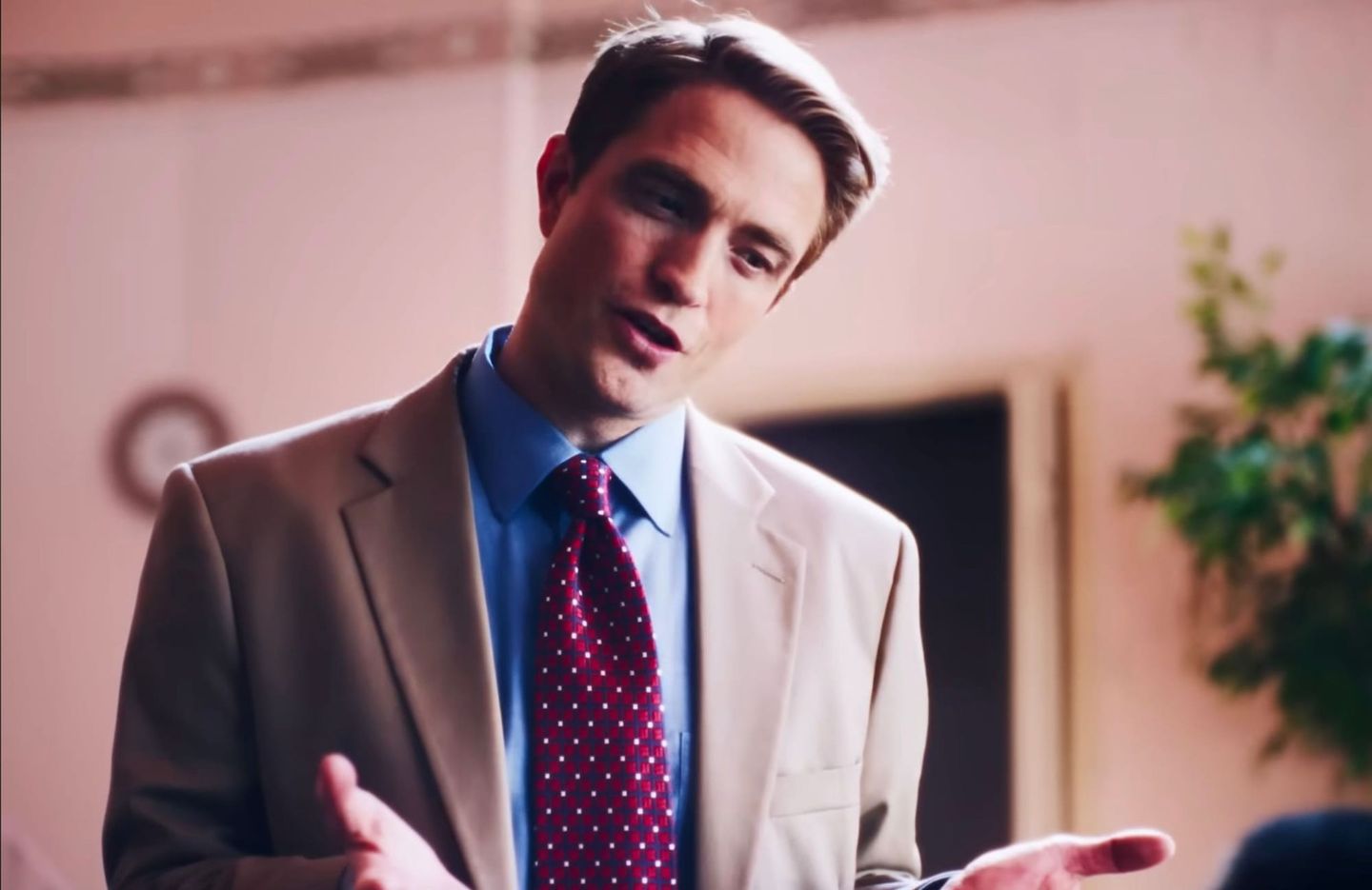 Robert Pattinson as Chris Hansen in a still from Primetime.
