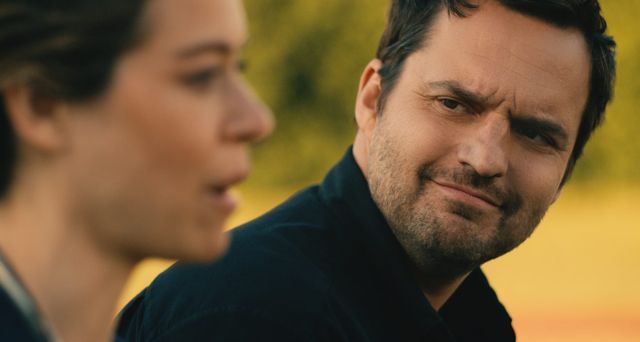 Tatiana Maslany and Jake Johnson in Maximum Pleasure Guaranteed