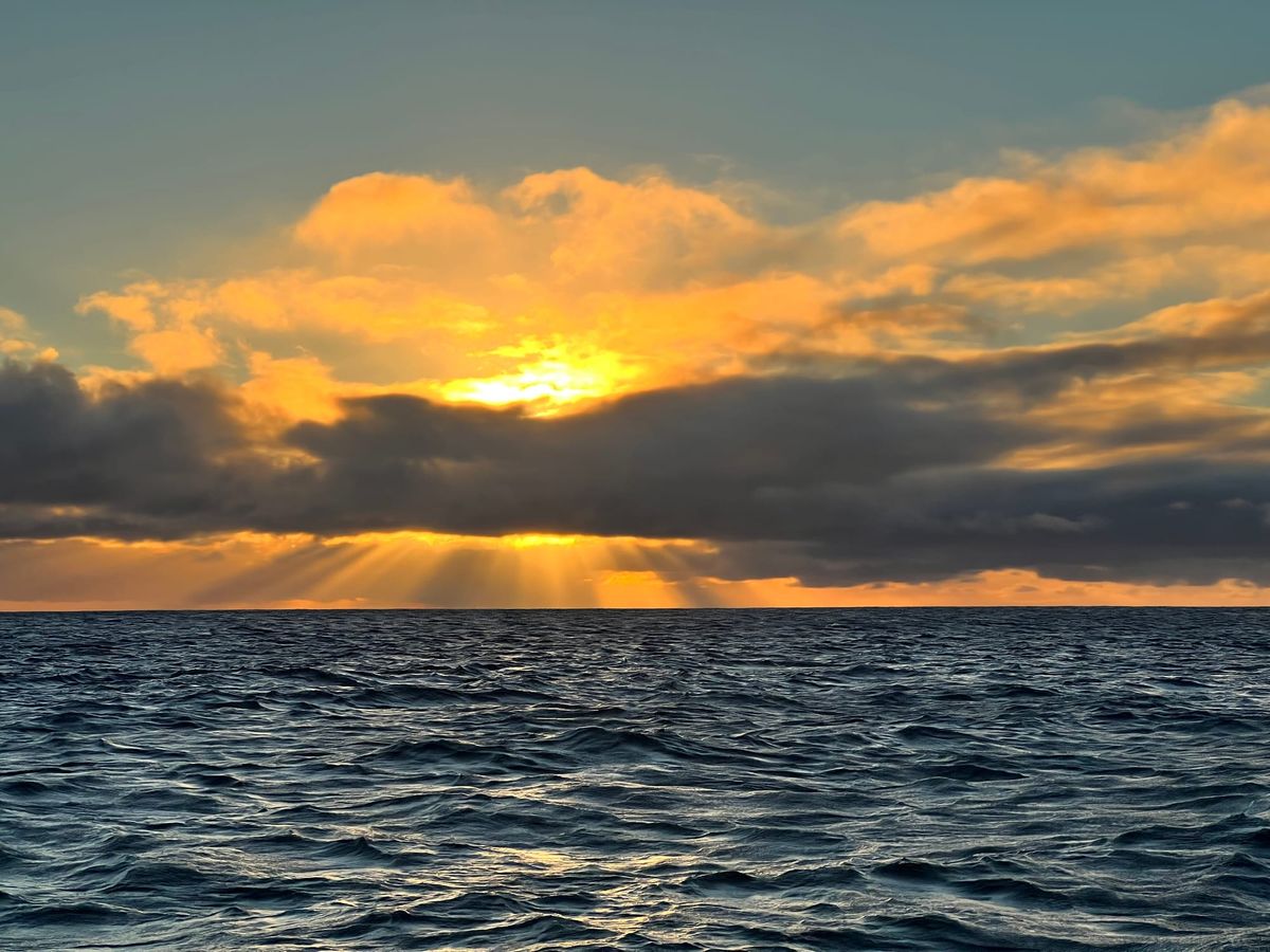 Sunset Over the Ocean