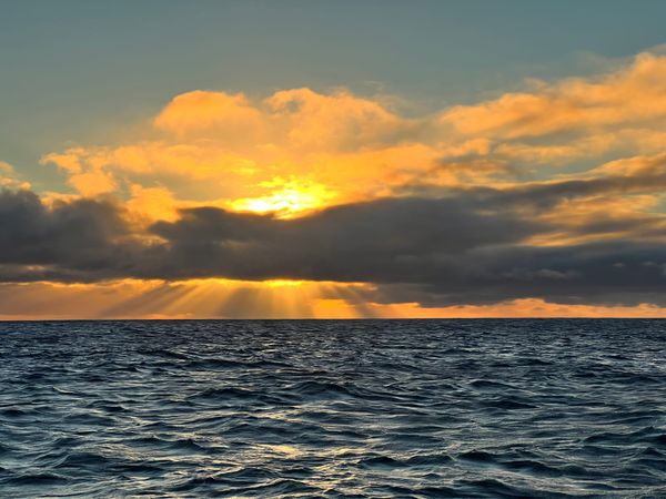 Sunset Over the Ocean