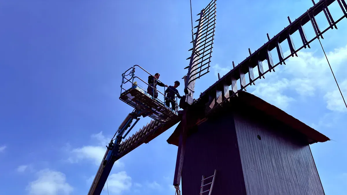 La restauration du moulin Preetjes à Heule est terminée : le seul moulin à lin d'Europe sera bientôt de nouveau en activité