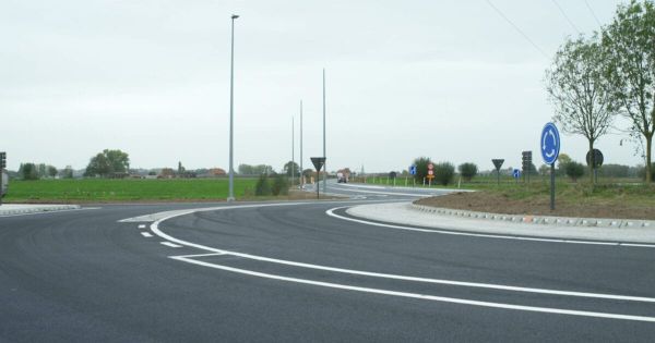 Le turbo-giratoire sur la voie express N58 est ouvert