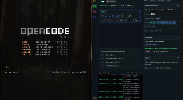 Setup local “claude code” alternative — free, open source, and no code