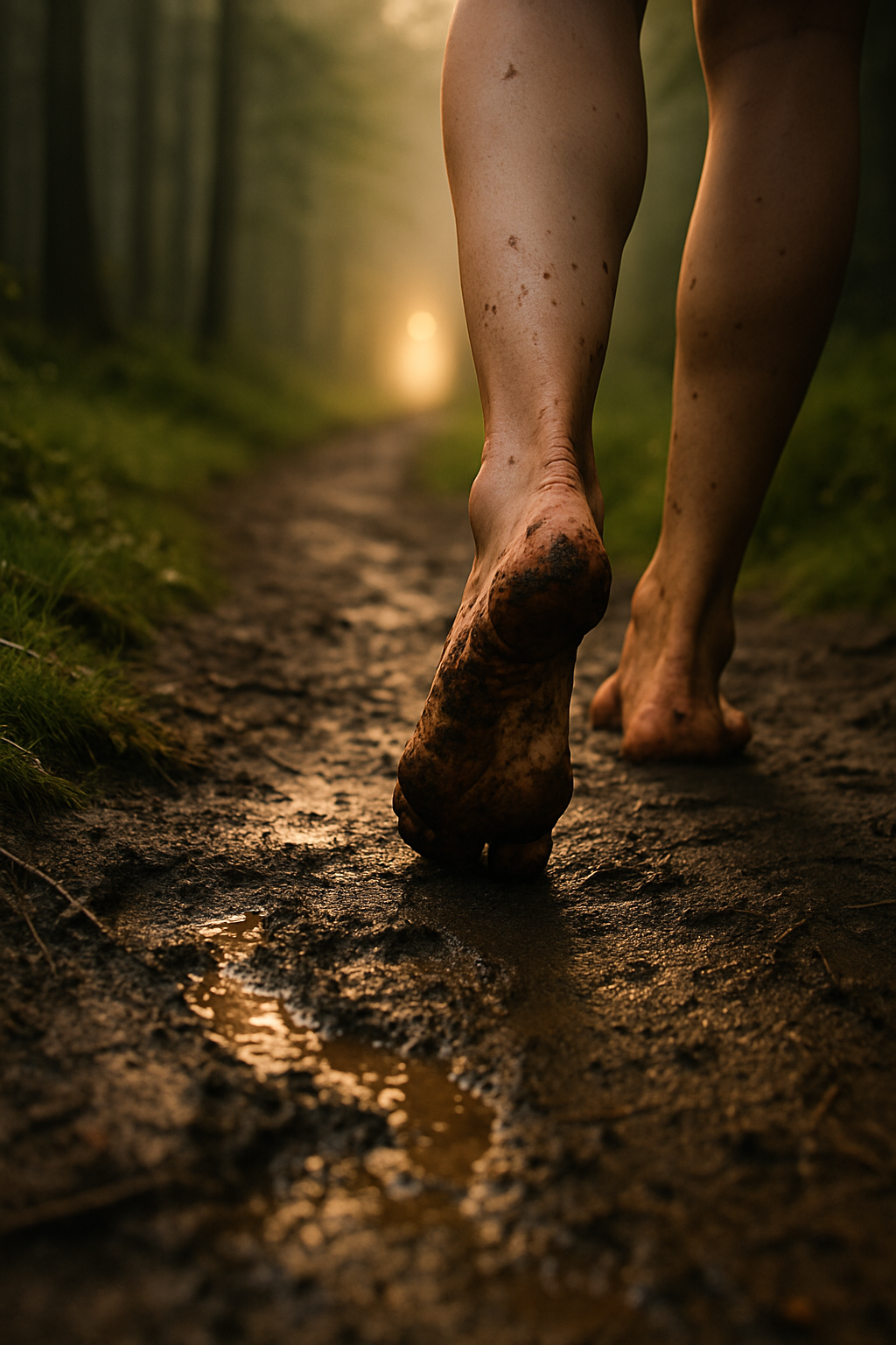 rooted-reset-bare-feet-following-light