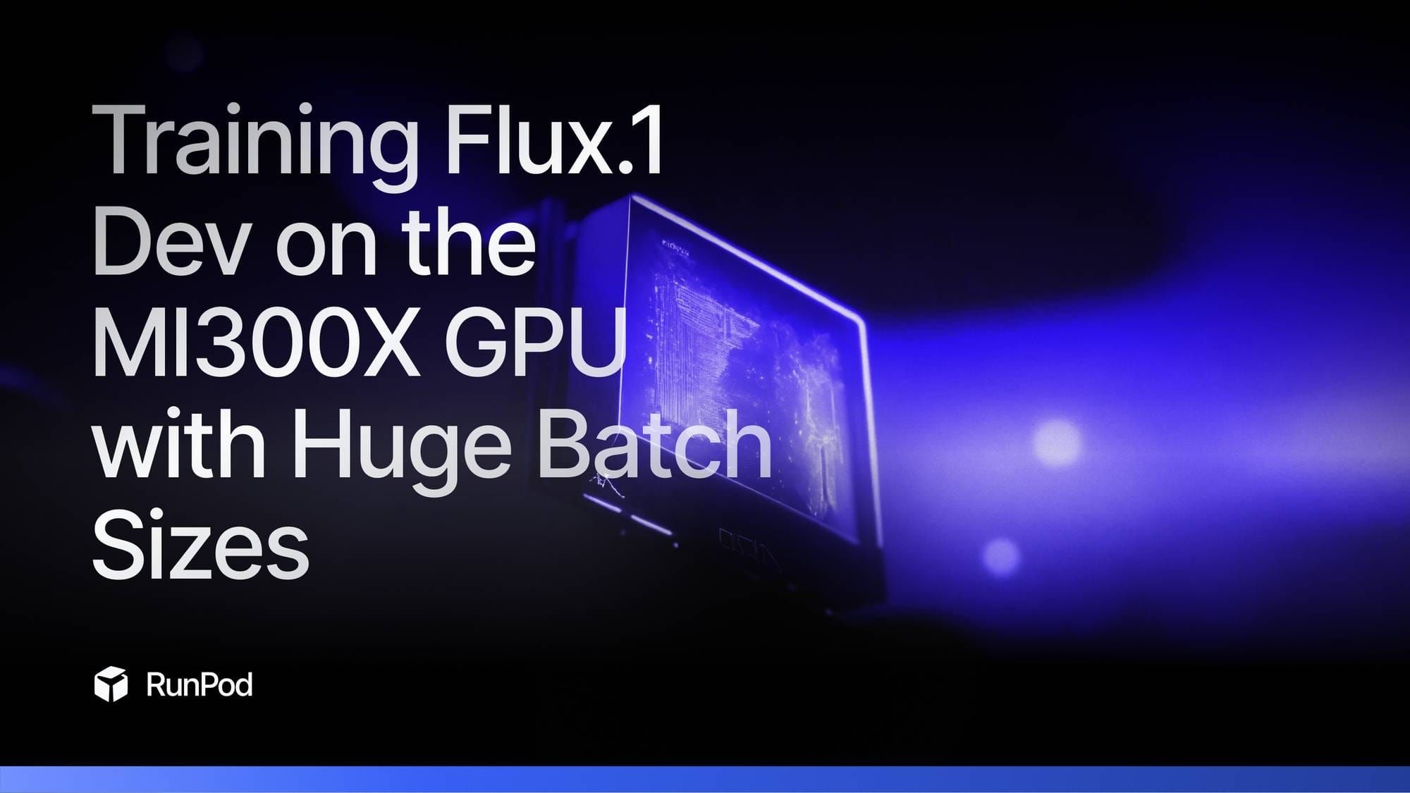 Training Flux.1 Dev on the MI300X GPU with Huge Batch Sizes