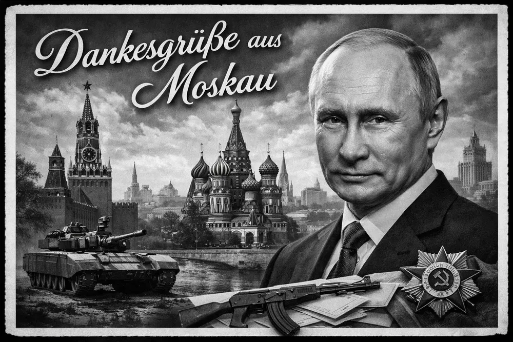 Vier Jahre. Eine Dankesrede. Von Putin.