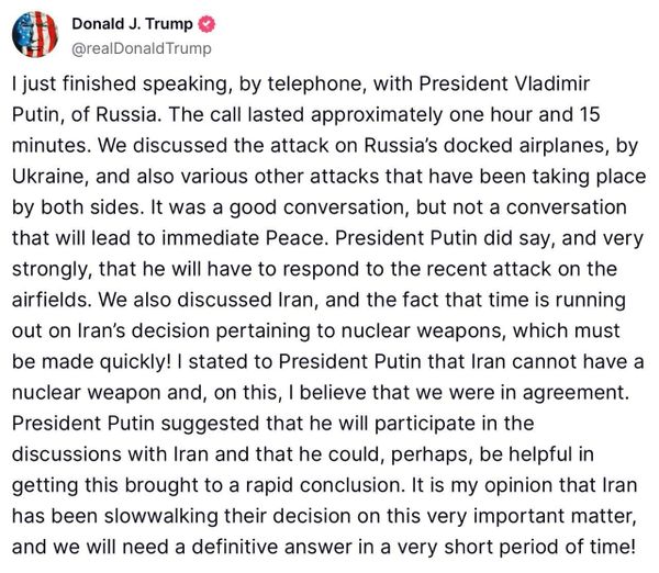 Neues von Putinversteher Trump