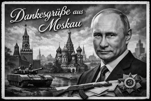 Vier Jahre. Eine Dankesrede. Von Putin.