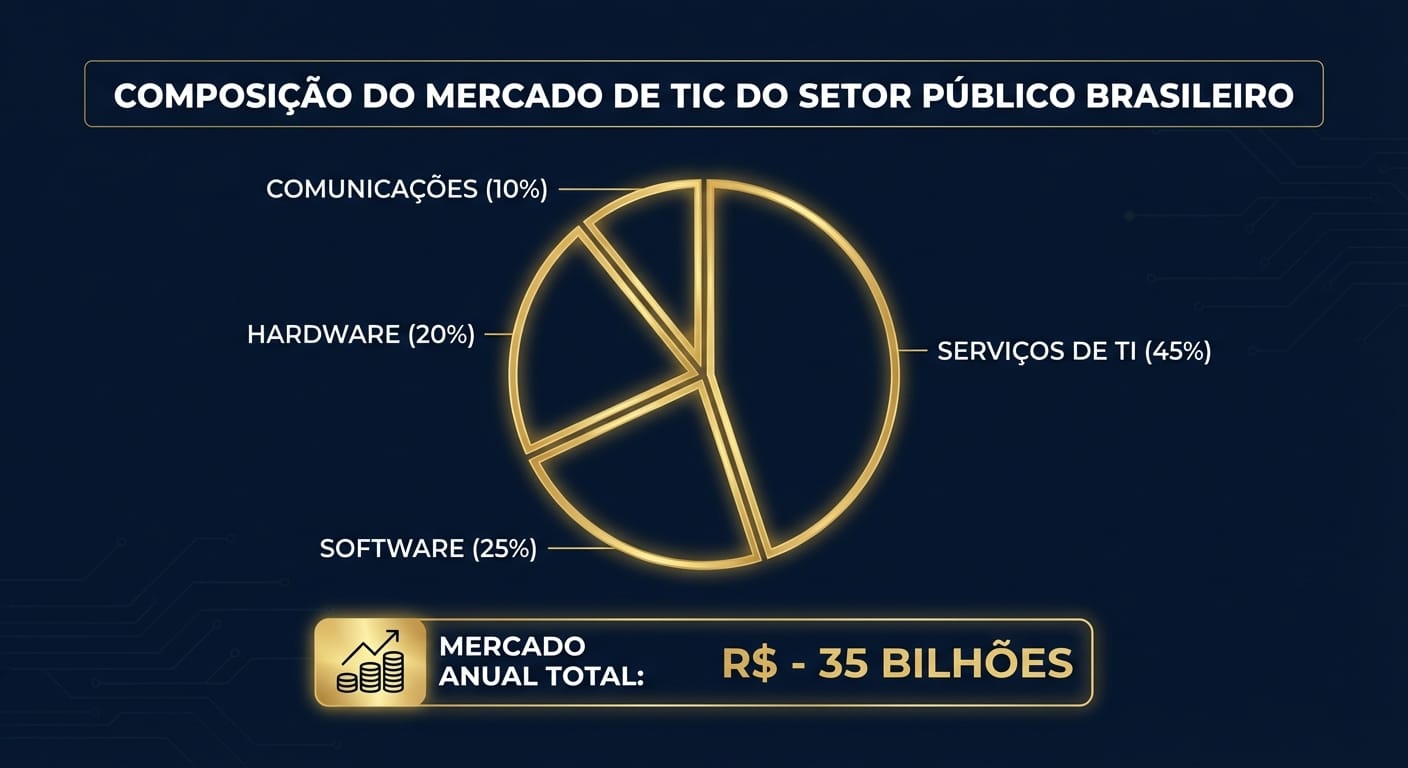 Composição do Mercado Potencial de TIC no Setor Público Brasileiro