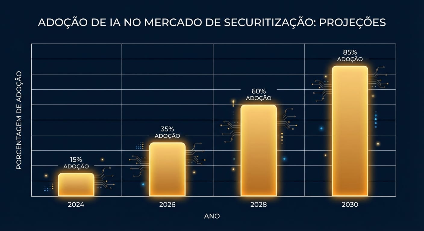 Gráfico de Adoção de IA em Securitização