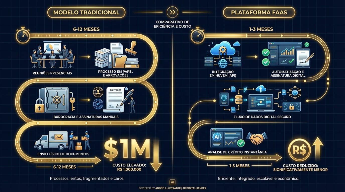 Comparativo Modelo Tradicional vs. FaaS