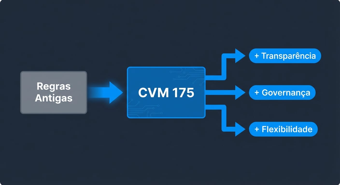 Diagrama do impacto positivo da Resolução CVM 175