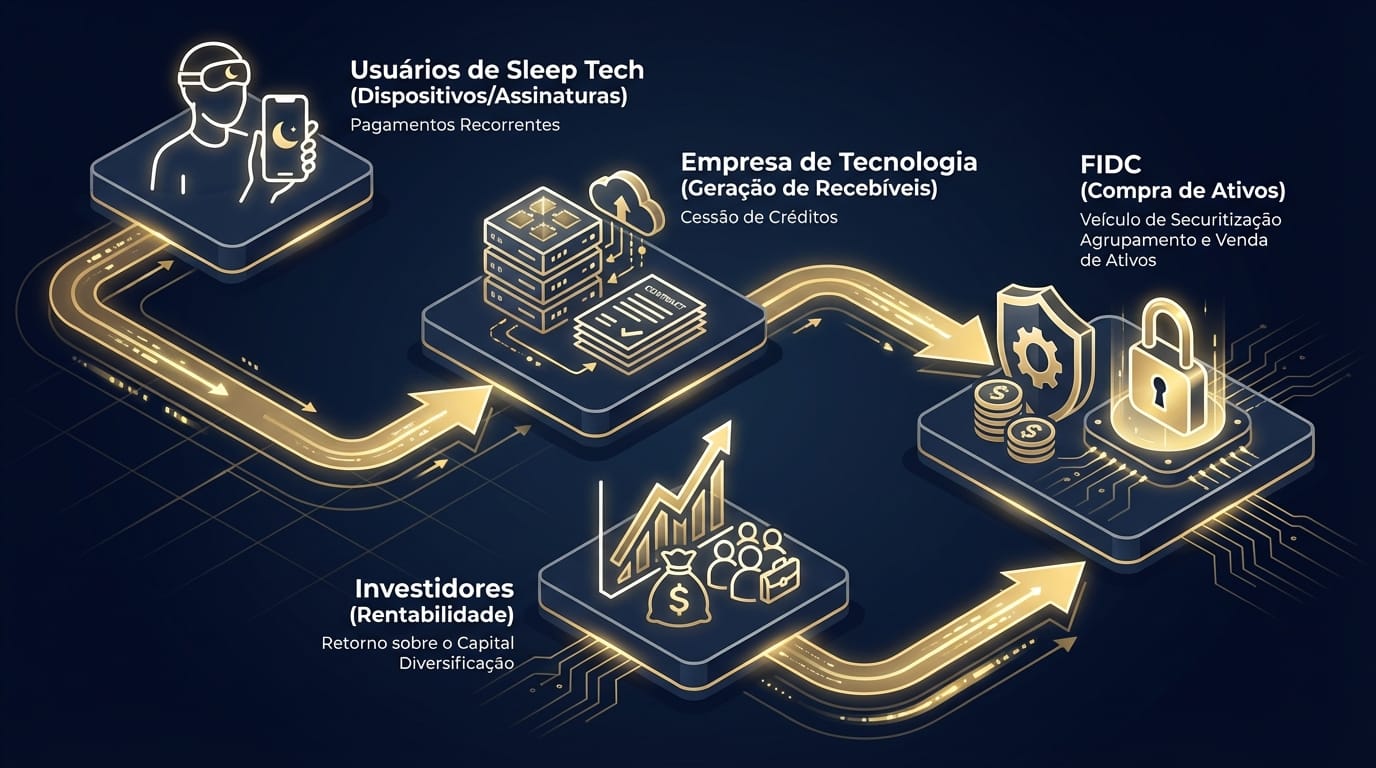 Fluxo de Securitização de Recebíveis de Sleep Tech