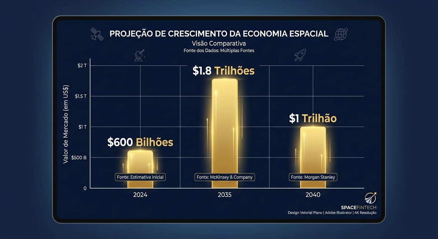 Projeção de Crescimento da Economia Espacial