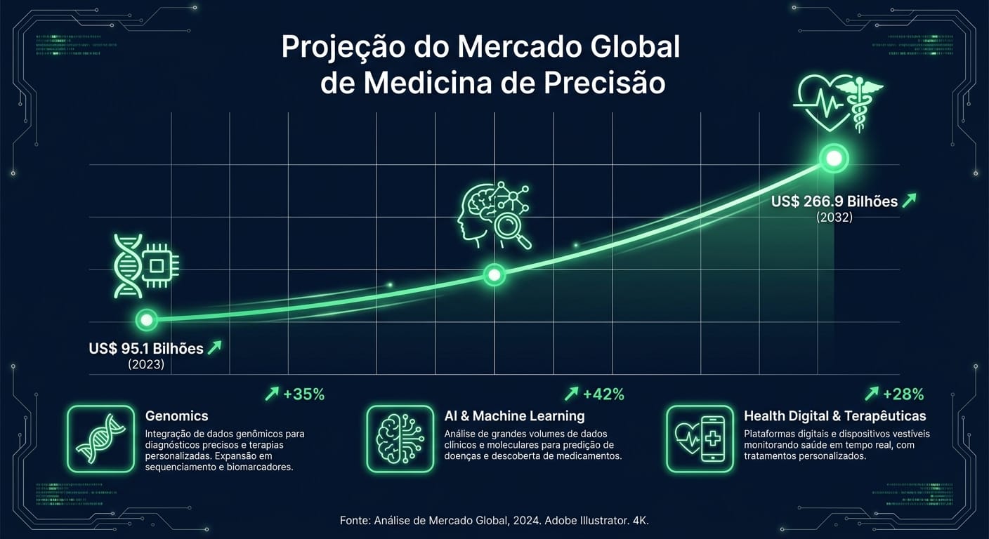 Projeção do Mercado Global de Medicina de Precisão
