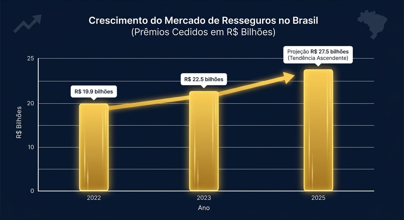 Gráfico Crescimento Resseguros