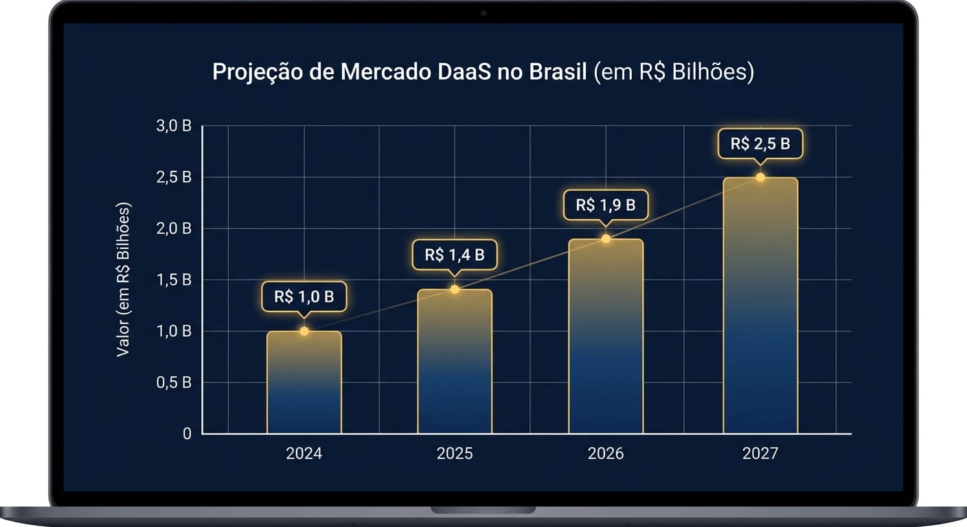 Projeção de Mercado DaaS no Brasil