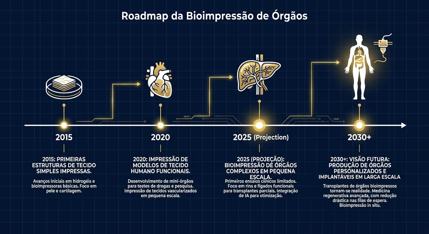 Roadmap da Bioimpressão de Órgãos