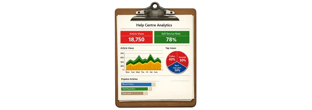 an image of a clipboard showing Analytics