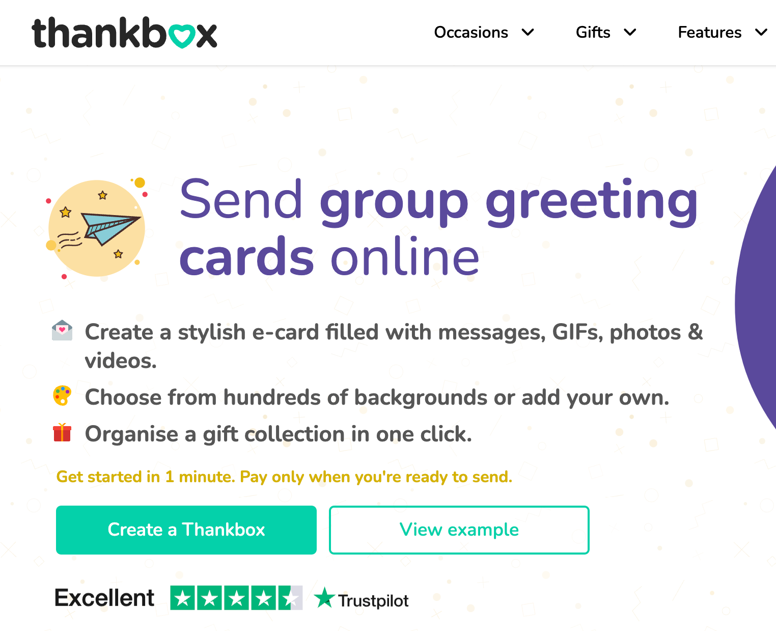 Thankbox Trustpilot rating