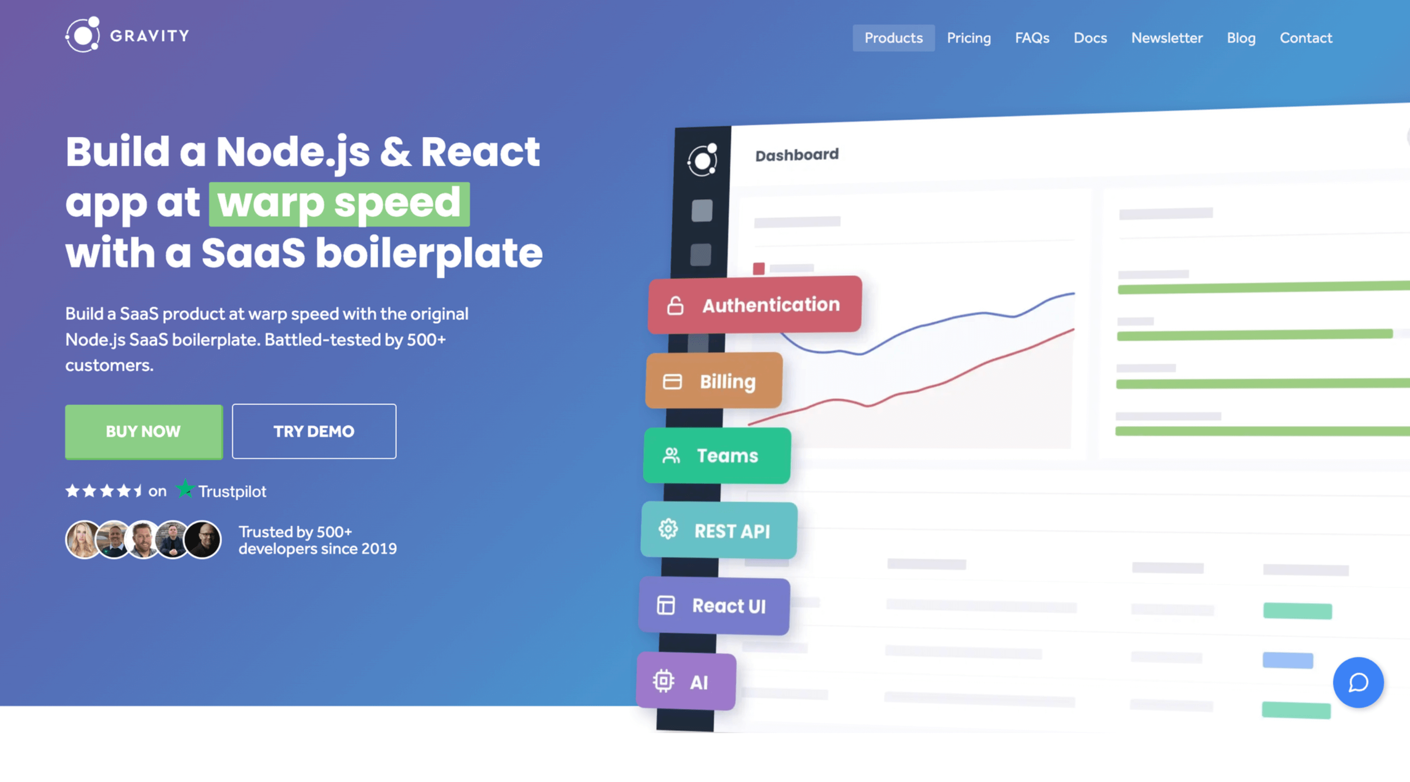Gravity SaaS boilerplate