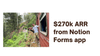 $270k ARR from a Notion form builder 