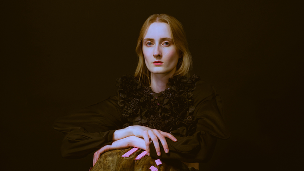 Female modeling clothes from Fashion Designer, Weronika Wrzosek.