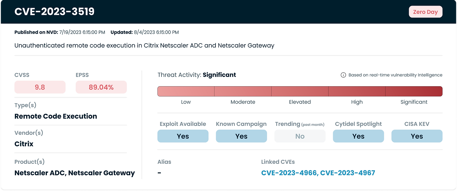 CVE-2023-3519: Citrix NetScaler (RCE)