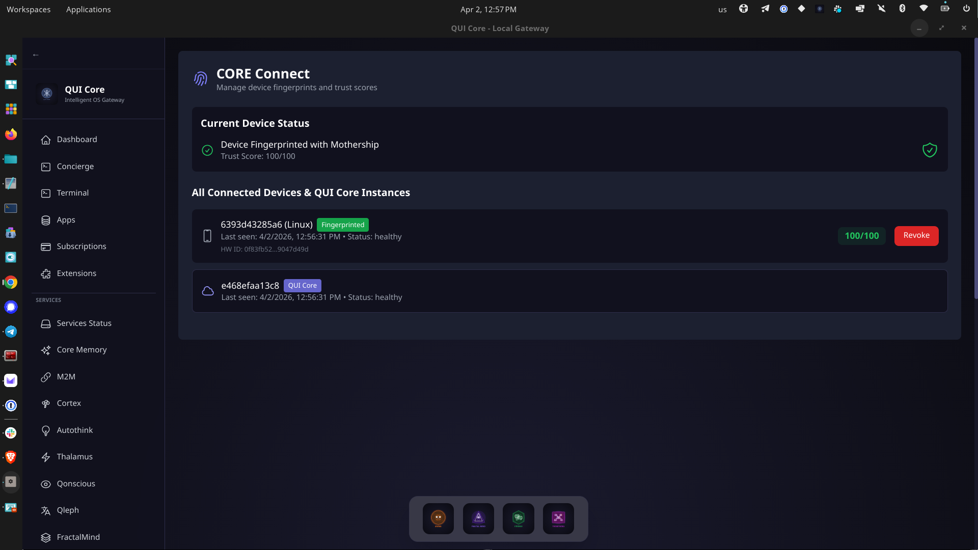 CORE Connect panel