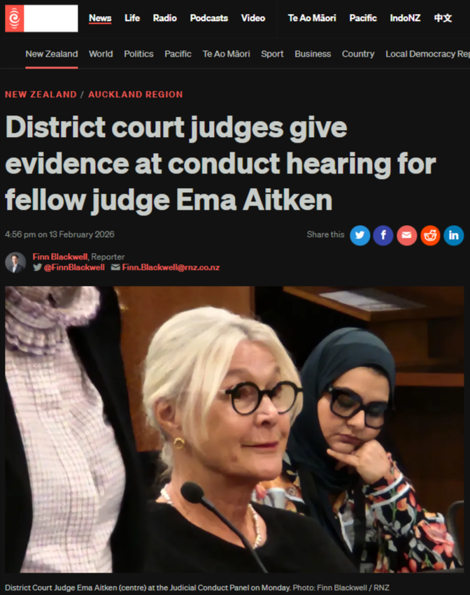 "The Taiaha Strikes: How New Zealand's Far Right Weaponised a Bathroom Break to Wage War on the Judiciary" - 14 February 2026