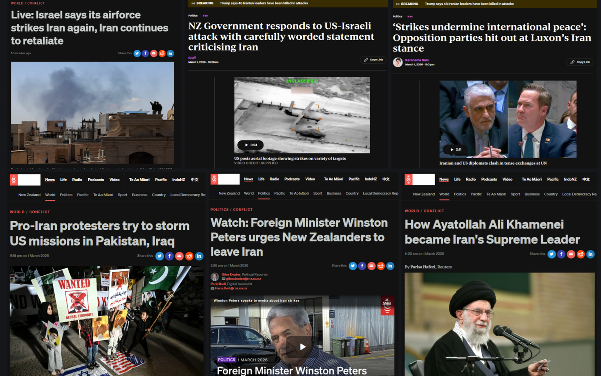 "Trump's Iran War - When a Nuclear-Free Nation Genuflects Before the Bombs That Shatter Girls' Schools — The Collapse of Aotearoa's Moral Spine Under a White Supremacist Neoliberal Government