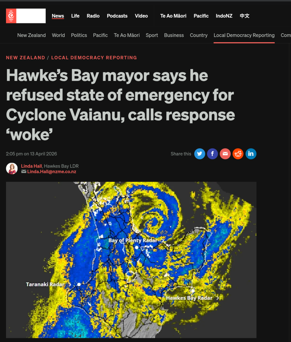 "THE SCARECROW IN THE FLOOD PLAIN: How Wairoa Mayor Craig Little Sold His People a Stick Figure and Called It a Shield" - 14 April 2026