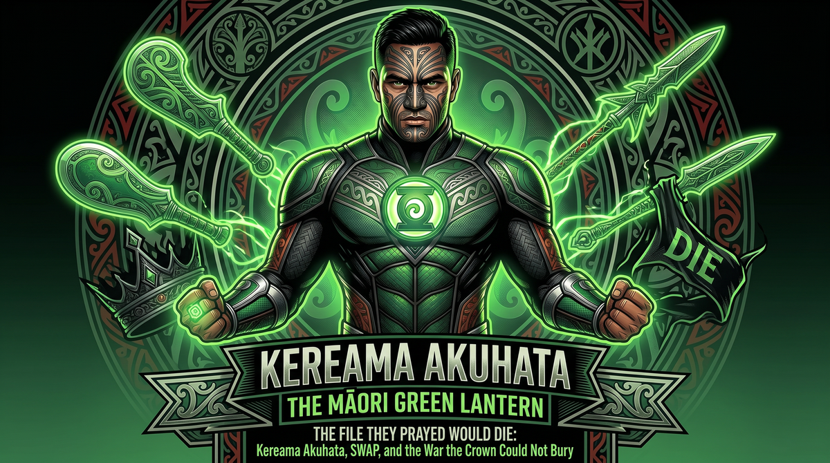 "THE FILE THEY PRAYED WOULD DIE: Kereama Akuhata, SWAP, and the War the Crown Could Not Bury" - 27 April 2026