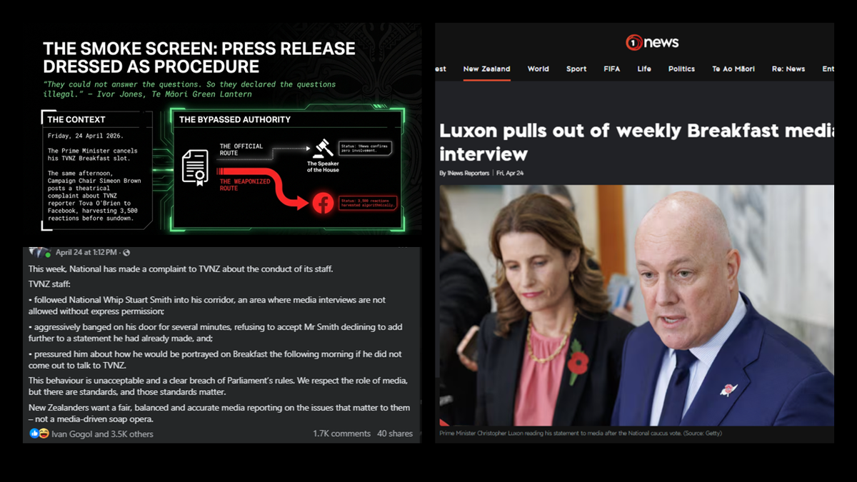 "THE HOLLOW MEN RUN FROM TOVA: How a Dying Neoliberal Government Weaponised a Corridor Complaint to Flee Accountability" - 27 April 2026