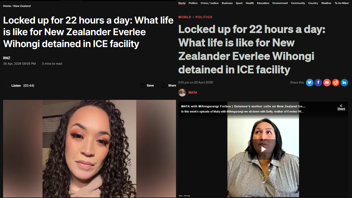 "THE CAGE ARCHITECTS: Erica Stanford Is Building Aotearoa's ICE — And a Māori Woman Already Sits in the American Original" - 29 April 2026