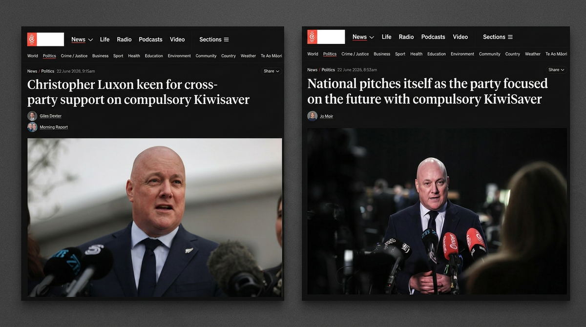 "How National's Compulsory KiwiSaver Is Wage Theft Dressed in a Baby Bonnet" - 22 June 2026