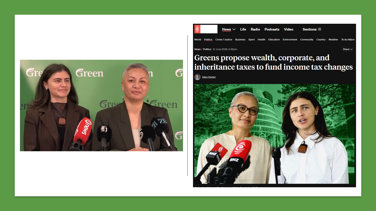 "THE GREEN PARTY - THE GREAT REBALANCING: Aotearoa Has Enough for Everyone — It Is Time to Prove It" - 22 June 2026