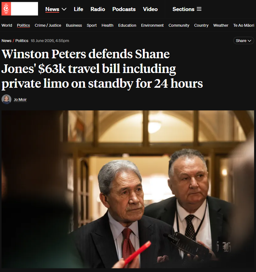 "HOW SHANE JONES LOOTS THE PUBLIC PURSE AND WINSTON PETERS CALLS IT STATECRAFT" - 19 June 2026
