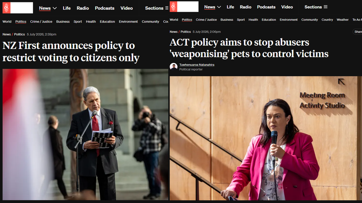 "The Kennel and the Ballot Box: How ACT and NZ First Train the Public to Fear the Wrong People" - 6 July 2026