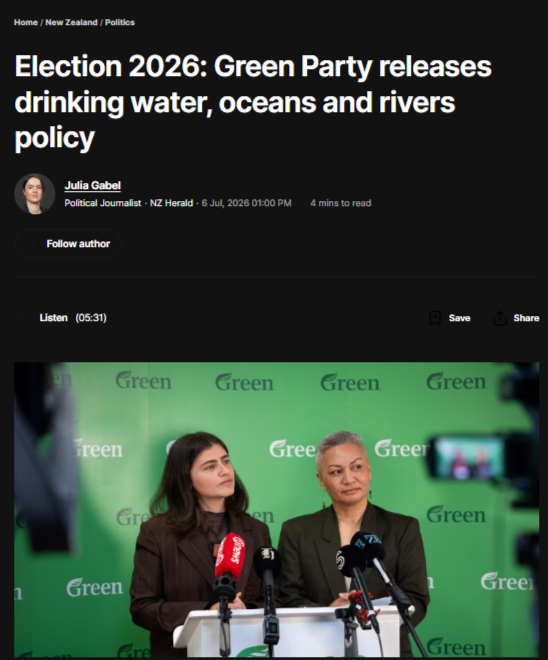 "How a White Supremacist Neoliberal Regime Turned Our Wai and Moana into Profit-Streams — and Called It Reform" - 9 July 2026