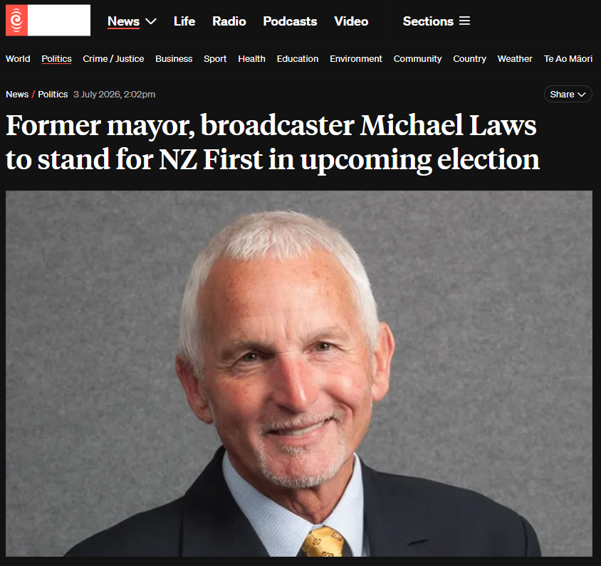 "Michael Laws and the Long Career of Filth Repackaged as Leadership" - 4 July 2026
