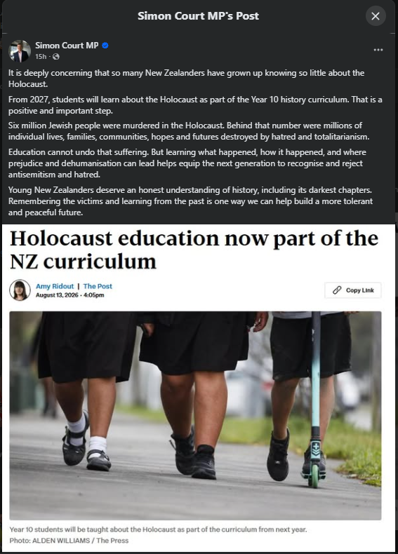 "THE GRIEF THIEF: How Simon Court Stole Six Million Ghosts to Cover His Party's Grave-Digging in Aotearoa's Own Backyard" - 19 August 2026