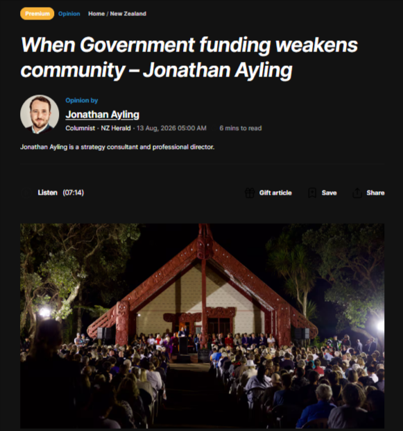"The Wolf in the Pulpit: Why Jonathan Ayling Wants Your Marae Broke" - 14 August 2026