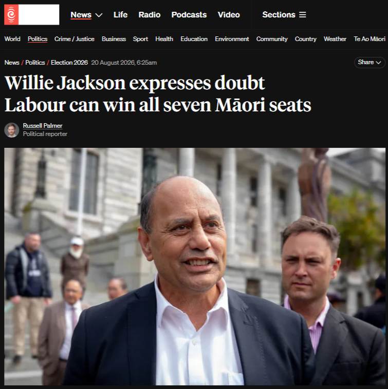 "Willie Jackson Forgot His Own Net — and I Am Not Going to Be Polite About It" - 20 August 2026