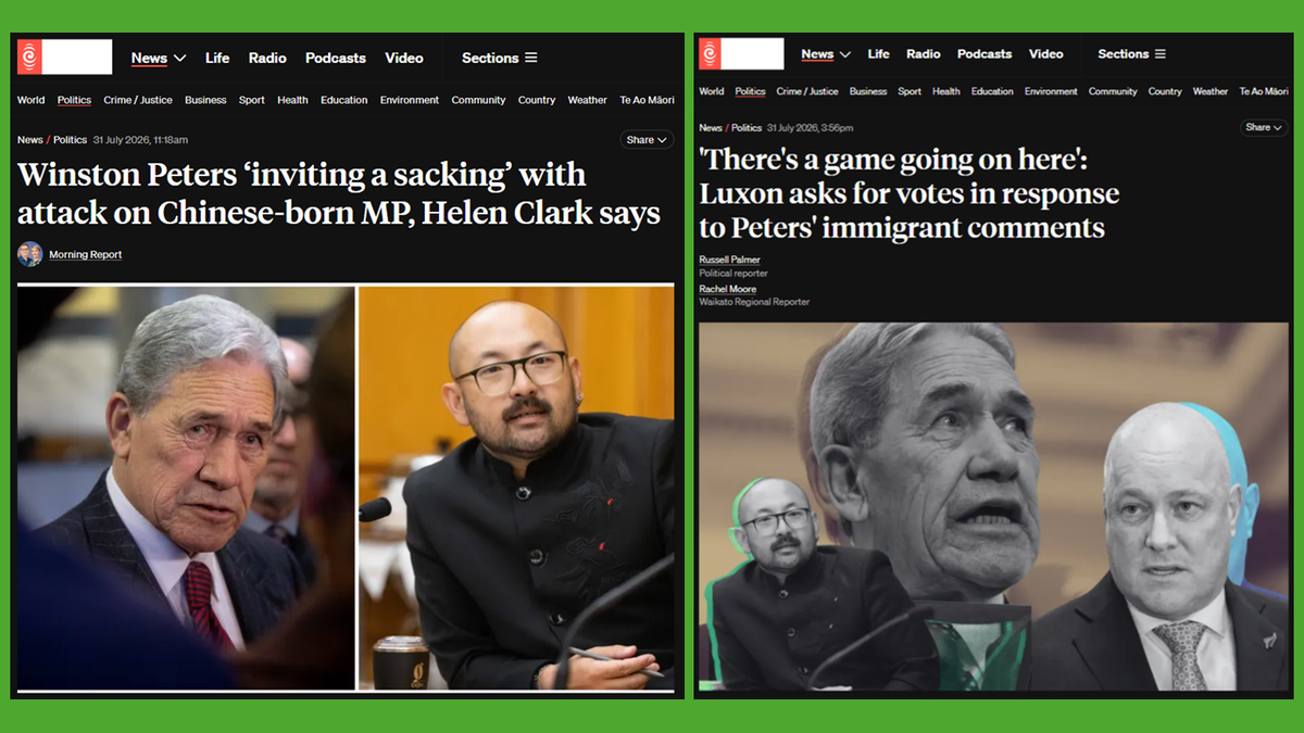"How Winston Peters Turned "Go Back To Your Own Country" Into a Government Policy" - 2 August 2026