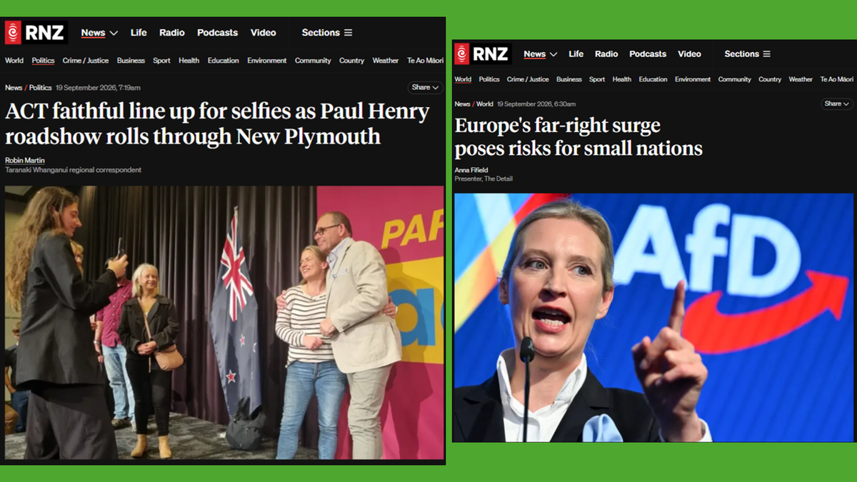 "Tyranny Of The Judges, Tyranny Of The Tribunal: How ACT And Paul Henry Are Running Europe's Far-Right Playbook On Aotearoa" - 19 September 2026